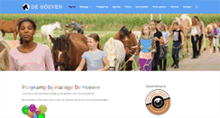 Desktop Screenshot of dehoeven.com