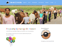 Tablet Screenshot of dehoeven.com